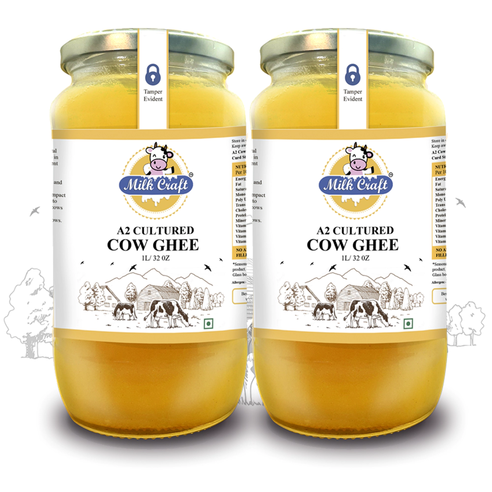 A2 CULTURED COW GHEE 1ltr Combo Pack