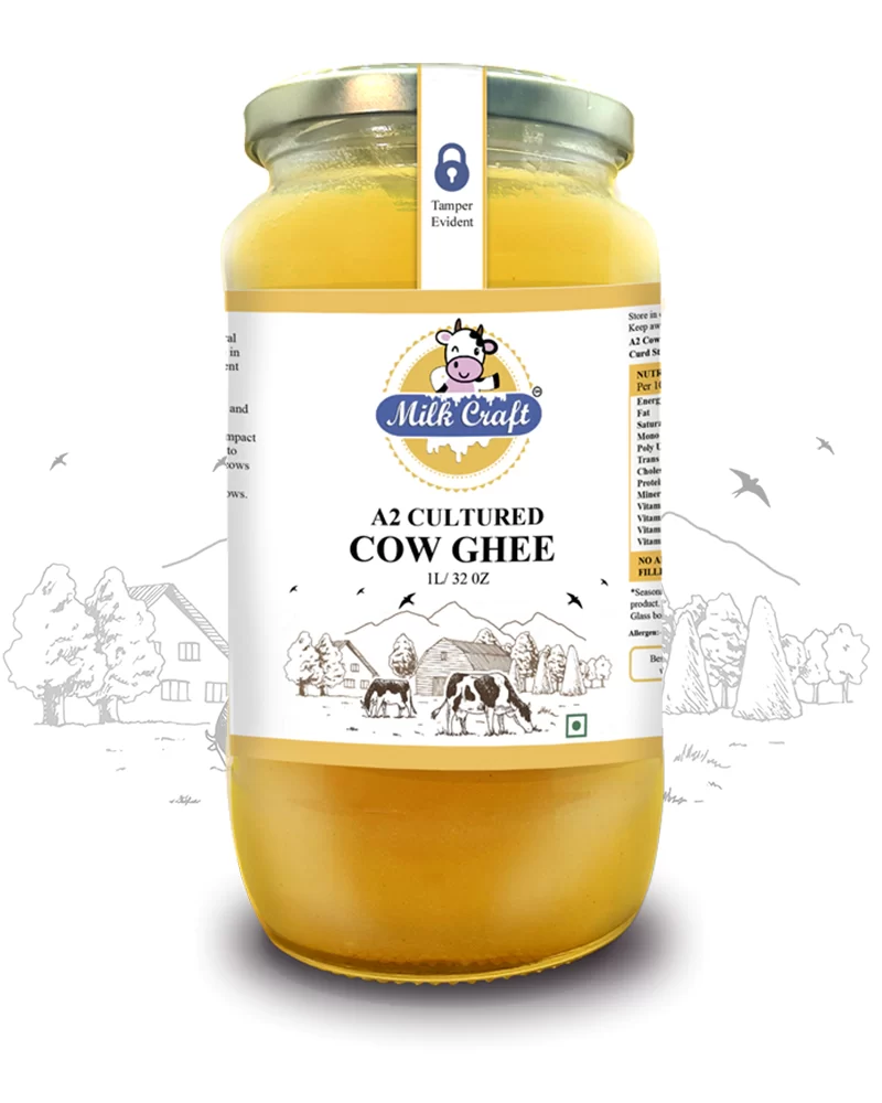 Pure & Healthy A2 Cultured Cow Ghee 1ltr