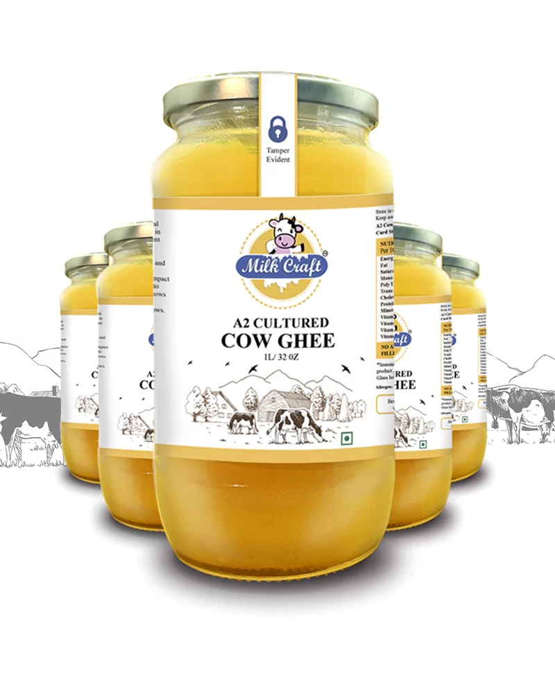 Pure & Tasty A2 CULTURED Cow Ghee 5 ltr Combo Pack